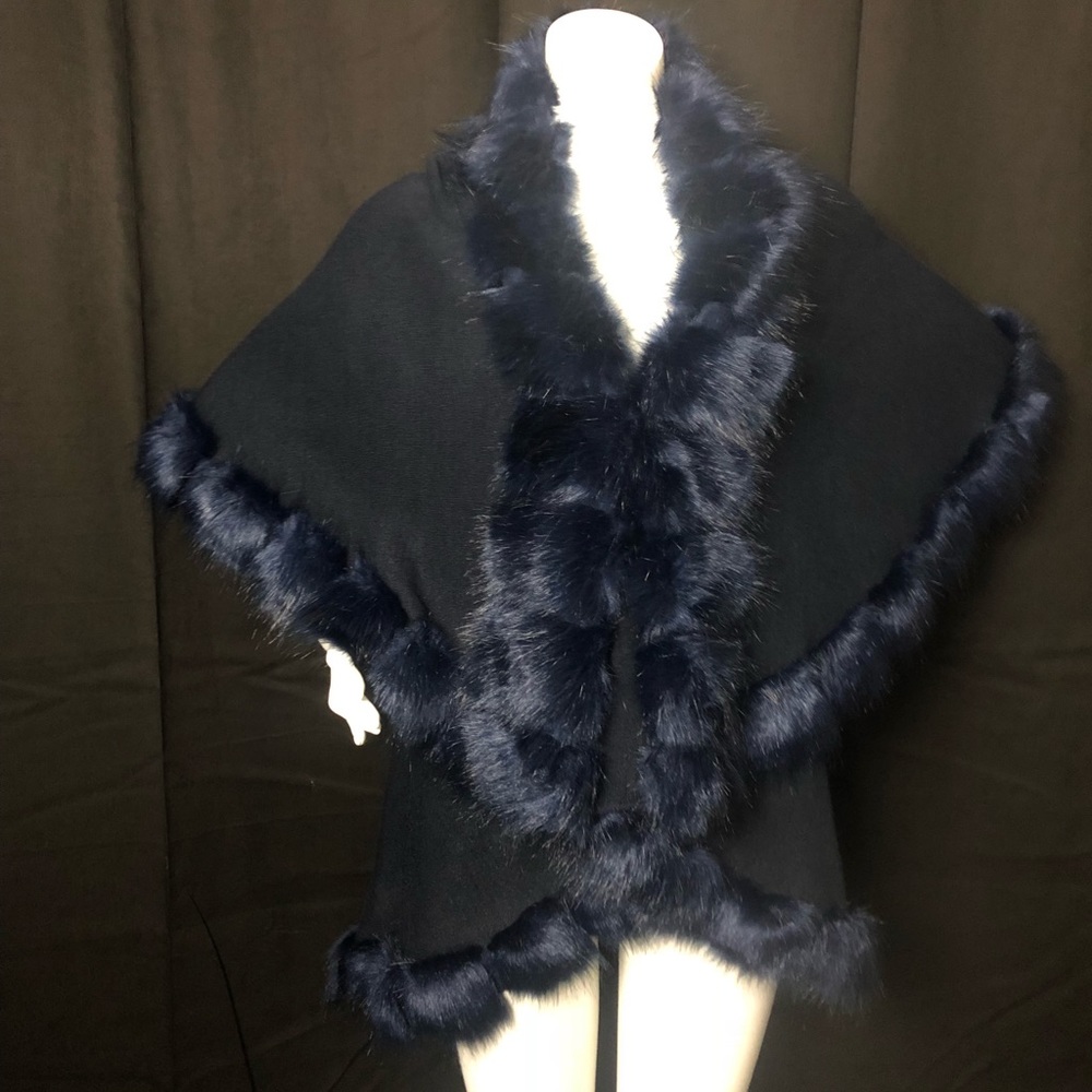 Faux Fur poncho